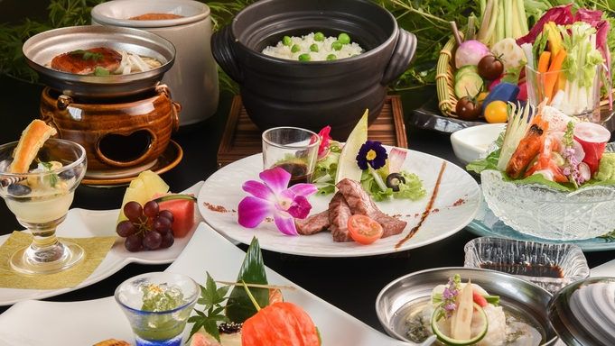 【一番人気のスタンダードプラン】有機野菜創作日本料理を愉しむ　女性に大変好評な会席料理をご用意